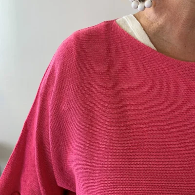 Z144- Pull Crop Top Emporium (GT) - fuchsia - taille-unique-grande-taille