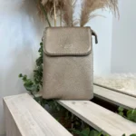 Pochette Téléphone Flora and Co - dore-taupe-metalise - sans-taille