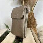 Pochette Téléphone Flora and Co - dore-taupe-metalise - sans-taille