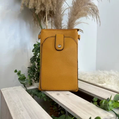 P429- Sac Téléphone Flora.and.Co - moutarde - sans-taille