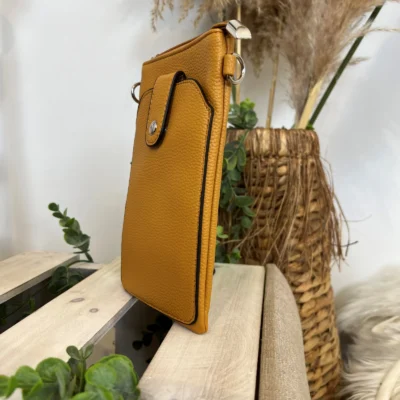 P429- Sac Téléphone Flora.and.Co - moutarde - sans-taille