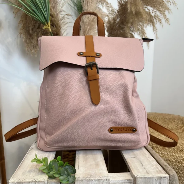 P441- Sac à Dos Flora&Co - rose-pale - sans-taille