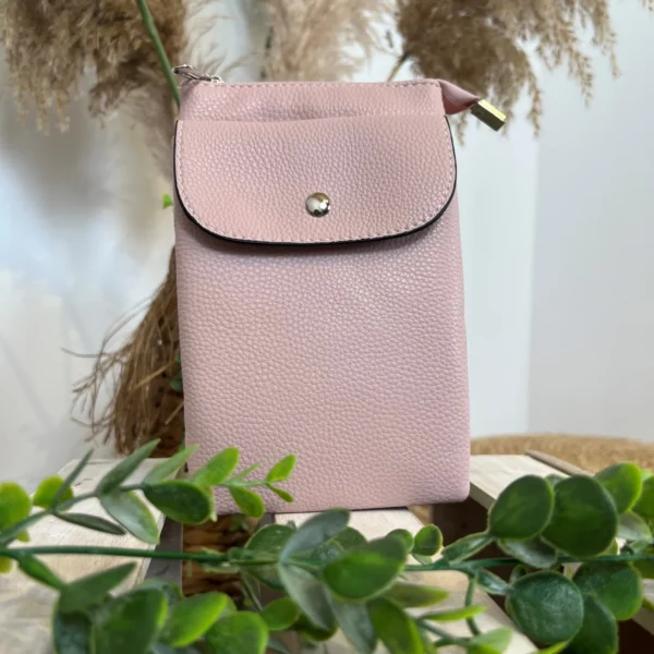 P528- Pochette Téléphone - rose-pale - sans-taille
