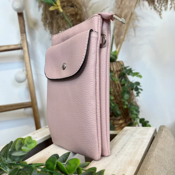 P528- Pochette Téléphone - rose-pale - sans-taille