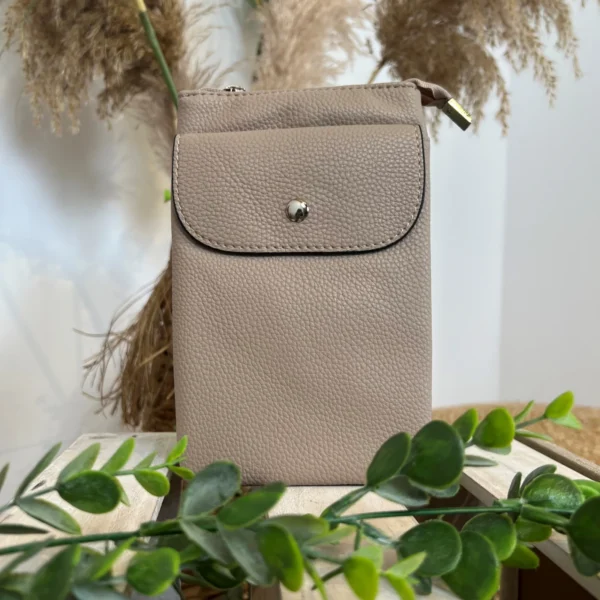 P528- Pochette Téléphone - beige - sans-taille