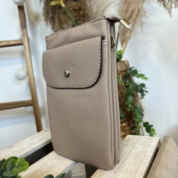 P528- Pochette Téléphone - beige - sans-taille