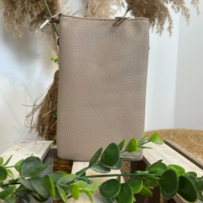 P528- Pochette Téléphone - beige - sans-taille