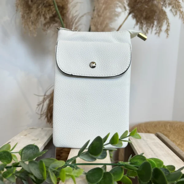 P528- Pochette Téléphone - blanc - sans-taille