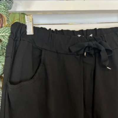 Z149- Pantalon stretch C'Mélodie 🇮🇹 - noir - taille-unique-grande-taille