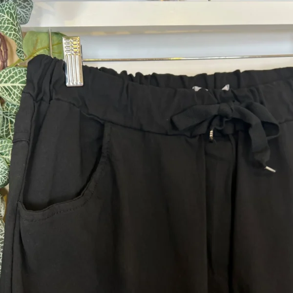 Z149- Pantalon stretch C'Mélodie 🇮🇹 - noir - taille-unique-grande-taille