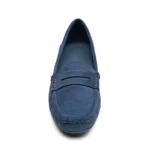 Mocassins femme effet suédine MOOW T36-T41 - bleu-jeans - 41
