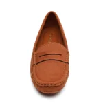 Mocassins femme effet suédine MOOW T36-T41 - camel - 41