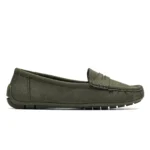 Mocassins femme effet suédine MOOW T36-T41 - kaki - 41