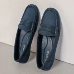 Mocassins femme effet suédine MOOW T36-T41 - marine - 41