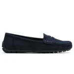 Mocassins femme effet suédine MOOW T36-T41 - marine - 41