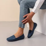 Mocassins femme effet suédine MOOW T36-T41 - marine - 41