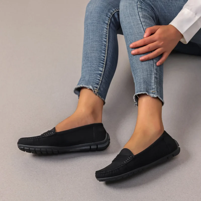 Mocassins suédine femme