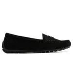 Mocassins femme effet suédine MOOW T36-T41 - noir - 42