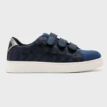 Tennis à scratchs femme imprimé reptile MOOW T36-T41 - marine - 41