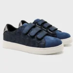 Tennis à scratchs femme imprimé reptile MOOW T36-T41 - marine - 41