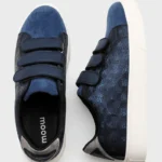 Tennis à scratchs femme imprimé reptile MOOW T36-T41 - marine - 41