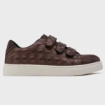 Tennis à scratchs femme imprimé reptile MOOW T36-T41 - marron - 41