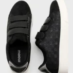 Tennis à scratchs femme imprimé reptile MOOW T36-T41 - noir - 44