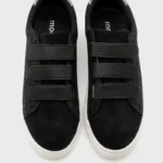 Tennis à scratchs femme imprimé reptile MOOW T36-T41 - noir - 44