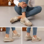Tennis femme étoile reptile (T36-T41) - camel - 41