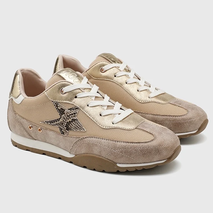 Tennis femme étoile reptile (T36-T41) - camel - 41