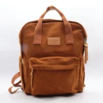 Sac à dos velours côtelé - Flora & Co - camel - sans-taille