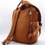 Sac à dos velours côtelé - Flora & Co - camel - sans-taille