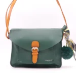 Grand sac bandoulière à rabat - Flora & Co - vert-sapin - sans-taille