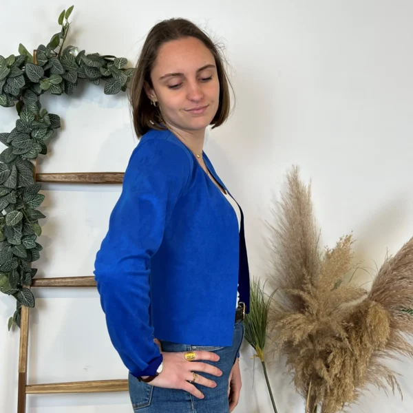 M440- Veste courte (Tu) 🇮🇹 - bleu-royal - 44