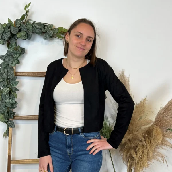 M440- Veste courte (Tu) 🇮🇹 - noir - 44