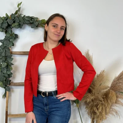 M440- Veste courte (Tu) 🇮🇹 - rouge - 44