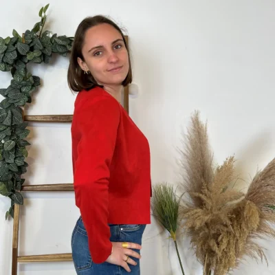 M440- Veste courte (Tu) 🇮🇹 - rouge - 44