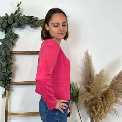 M440- Veste courte (Tu) 🇮🇹 - fuchsia - 44