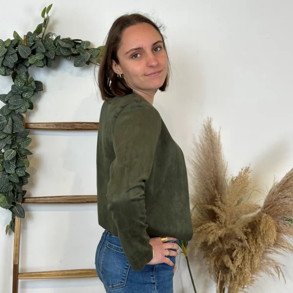 M440- Veste courte (Tu) 🇮🇹 - kaki - 44