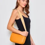 Sac Medium 3 zips femme Flora & Co - moutarde - sans-taille