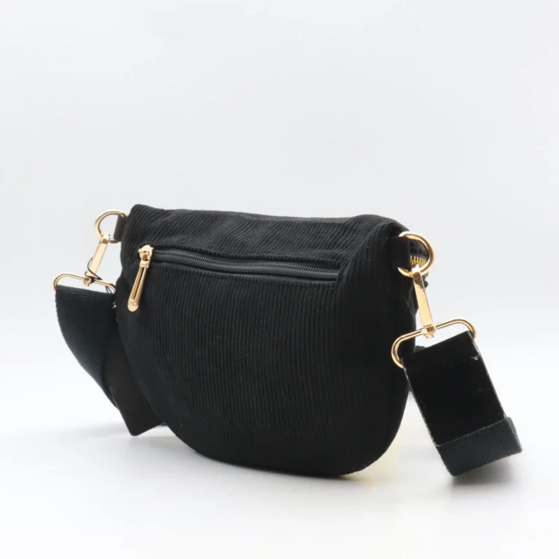 Grande banane femme en velours côtelé Flora & Co - noir - sans-taille