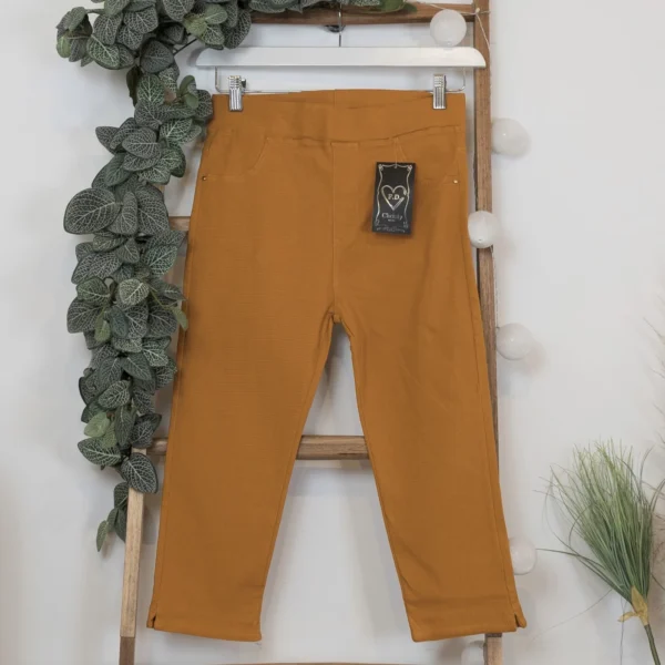 R281- Pantacourt Christy (T42-T52) - moutarde - 52