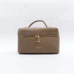 Sac à main rigide plat - taupe - sans-taille