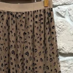 Jupe longue femme en tulle léopard CHRISTY T40-T48 - marron - 42