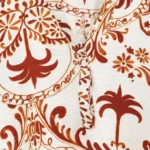 Blouse imprimée palmiers (T44-T52) - bordeaux - 52