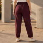 Jean Mom Fit femme marine taille élastiquée VOGGO T42-T50 - bordeaux - 50