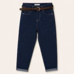 Jean Mom Fit VOGGO avec ceinture - denim-fonce - 50