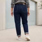 Jean Mom Fit VOGGO avec ceinture - denim-fonce - 50