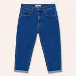 Jean Mom Fit VOGGO bleu avec revers - denim - 50