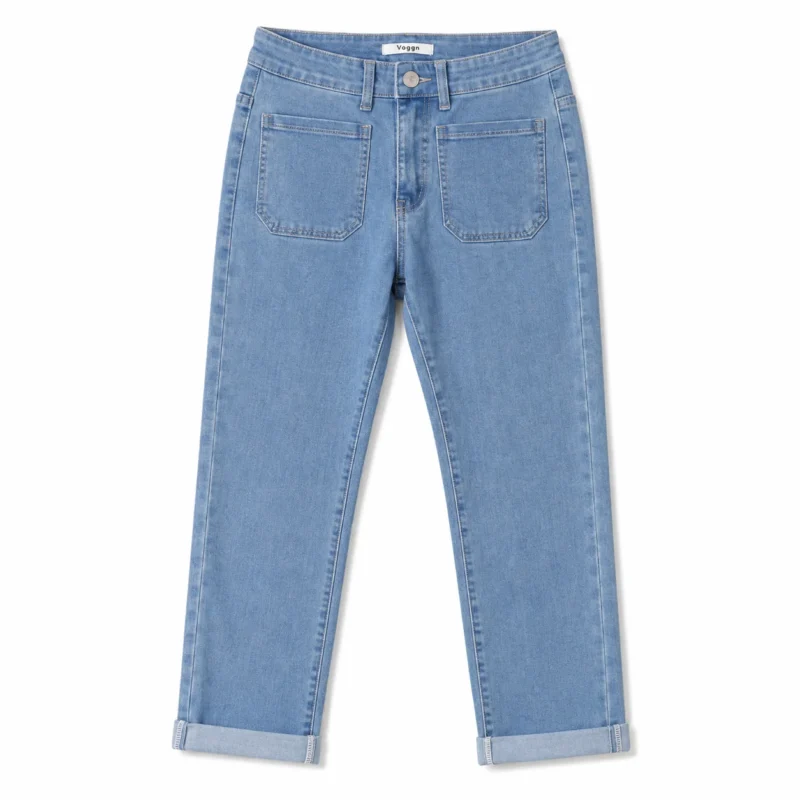 Jean droit à la longueur 7/8ème VOGGO - denim - 44
